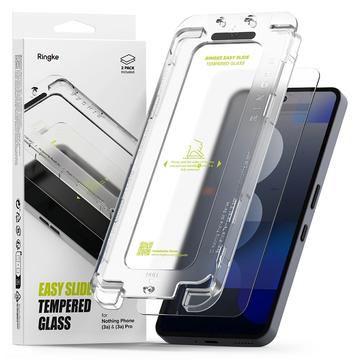 Nothing Phone (3a)/(3a) Pro Ringke Easy Slide Protezione dello schermo in vetro temperato - 2 pz.