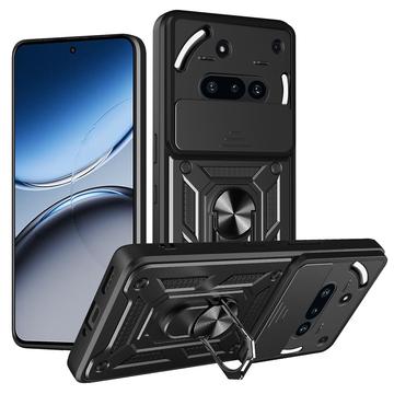 Custodia ibrida con anello rotante e protezione per fotocamera per Nothing Phone (3a)