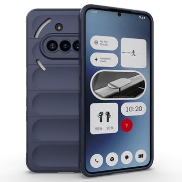 Cover in TPU Rugged per Nothing Phone (3a) - Blu Scuro