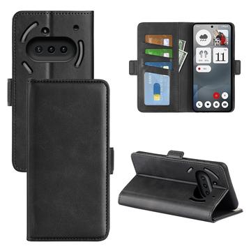 Custodia a portafoglio con chiusura magnetica per Nothing Phone (3a) - Struttura in vitello