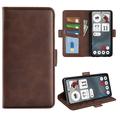 Custodia a portafoglio con chiusura magnetica per Nothing Phone (3a) - Struttura in vitello