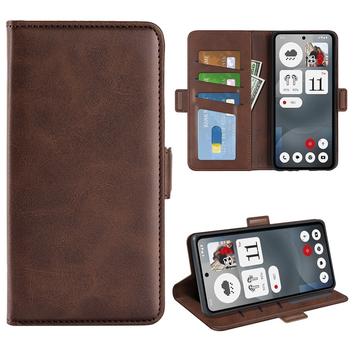 Custodia a portafoglio con chiusura magnetica per Nothing Phone (3a) - Struttura in vitello
