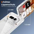 Custodia in TPU per Nothing Phone (4a) con 2x protezioni per lo schermo in vetro temperato - Trasparente