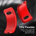 Custodia in TPU spazzolato per Nothing Phone (4a) - Fibra di Carbonio - Rossa