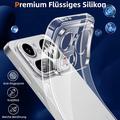 Custodia in TPU per Nothing Phone (4a) Pro con 2x protezioni per lo schermo in vetro temperato - Trasparente