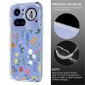 Custodia in TPU con motivo floreale per Nothing Phone (4a) Pro
