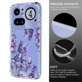 Custodia in TPU con motivo floreale per Nothing Phone (4a) Pro - Glicine