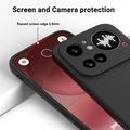 Custodia in silicone liquido con cinghia a mano per Nothing Phone (4a) Pro - Nera
