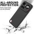 Custodia in silicone liquido con cinghia a mano per Nothing Phone (4a) Pro - Nera