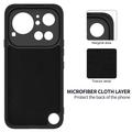 Custodia in silicone liquido con cinghia a mano per Nothing Phone (4a) Pro - Nera