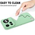 Custodia in silicone liquido con cinghia a mano per Nothing Phone (4a) Pro - Verde