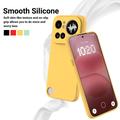 Custodia in silicone liquido con cinghia a mano per Nothing Phone (4a) Pro - Gialla