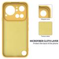Custodia in silicone liquido con cinghia a mano per Nothing Phone (4a) Pro - Gialla