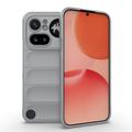Cover in TPU Rugged per Nothing Phone (4a) Pro - Grigio Chiaro