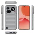 Cover in TPU Rugged per Nothing Phone (4a) Pro - Grigio Chiaro