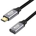Cavo di prolunga USB-C intrecciato in nylon - 3m, 10Gbps, 4K - Nero