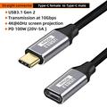 Cavo di prolunga USB-C intrecciato in nylon - 3m, 10Gbps, 4K - Nero