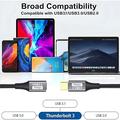 Cavo di prolunga USB-C intrecciato in nylon - 3m, 10Gbps, 4K - Nero