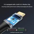 Cavo di prolunga USB-C intrecciato in nylon - 3m, 10Gbps, 4K - Nero