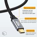 Cavo di prolunga USB-C intrecciato in nylon - 3m, 10Gbps, 4K - Nero