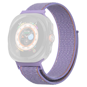 Cinturino in nylon con chiusura in velcro per Samsung Galaxy Watch Ultra - 47mm - Viola
