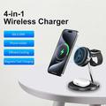 OJD-139 Supporto di ricarica wireless magnetico 3 in 1 da 25W con Qi 2.2 e raffreddamento TEC - Grigio spazio