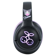 Cuffie wireless on-ear con luci LED Kuromi di OTL Technologies - Nero / Viola