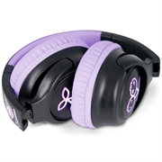Cuffie wireless on-ear con luci LED Kuromi di OTL Technologies - Nero / Viola