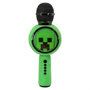 OTL Technologies Minecraft Creeper PopSing Microfono wireless per karaoke con luci LED