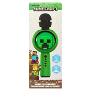 OTL Technologies Minecraft Creeper PopSing Microfono wireless per karaoke con luci LED