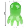 Spazzola massaggiante flessibile per cuoio capelluto Octopus - Verde
