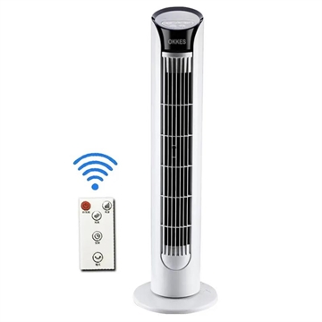 Okkes Eisberg Ventilatore a Colonna con Telecomando - 40W - Bianco