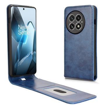 Custodia Flip Verticale con Slot per Schede per OnePlus 13 - Blu
