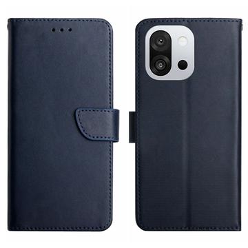 Custodia in pelle a portafoglio per OnePlus 13T con cavalletto - Blu