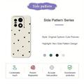 Custodia sottile in TPU con motivo a cuore per OnePlus 15 - Bianca / Nera