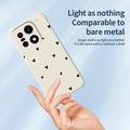 Custodia sottile in TPU con motivo a cuore per OnePlus 15 - Bianca / Nera