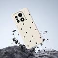 Custodia sottile in TPU con motivo a cuore per OnePlus 15 - Bianca / Nera