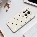 Custodia sottile in TPU con motivo a cuore per OnePlus 15 - Bianca / Nera