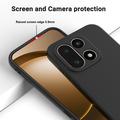 Custodia in silicone liquido con cinghia a mano per OnePlus 15 - Nera