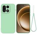 Custodia in silicone liquido con cinghia a mano per OnePlus 15 - Verde