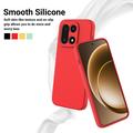 Custodia in silicone liquido con cinghia a mano per OnePlus 15 - Rossa