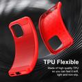 Custodia in TPU spazzolato per OnePlus 15T - Fibra di Carbonio - Rossa
