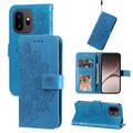 Custodia a portafoglio Mandala per OnePlus 15T con cinturino da polso - Blu