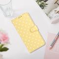 Custodia a portafoglio per OnePlus 15T con motivo a pois - Giallo