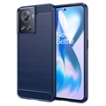 Cover in TPU Effetto Spazzolato per Honor 9X, 9X Pro - Fibra di Carbonio - Nera