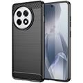 Custodia in TPU spazzolato per OnePlus Ace 5/5 Pro/13R - Fibra di Carbonio - Nera