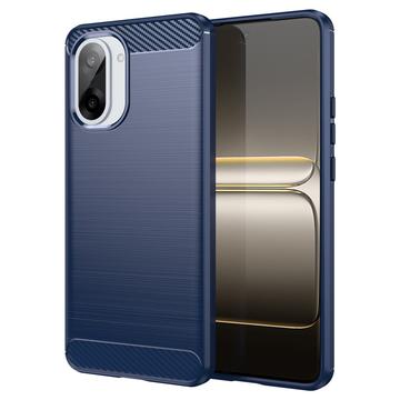 Custodia in TPU spazzolato per OnePlus Ace 5 Racing/Nord CE5 - Fibra di Carbonio