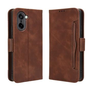 Custodia a portafoglio per OnePlus Ace 5 Racing/Nord CE5 - Marrone