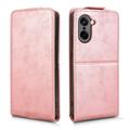 OnePlus Ace 5 Racing/Nord CE5 Custodia verticale con supporto - Oro rosa