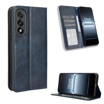 Custodia a Portafoglio con Chiusura Magnetica Retro per OnePlus Ace 5 Ultra/Nord 5 - Blu